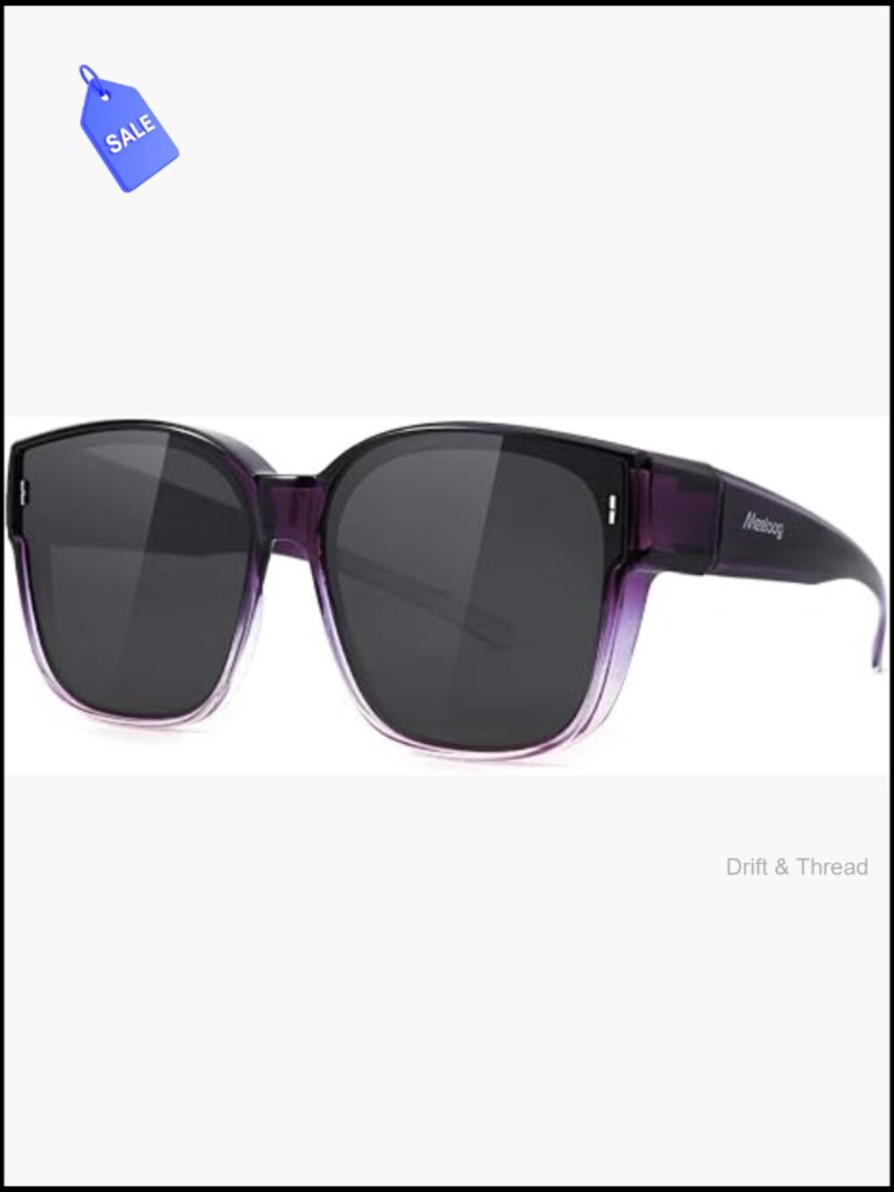 Oversized Square Fit Over Glasses Polarized Sunglasses